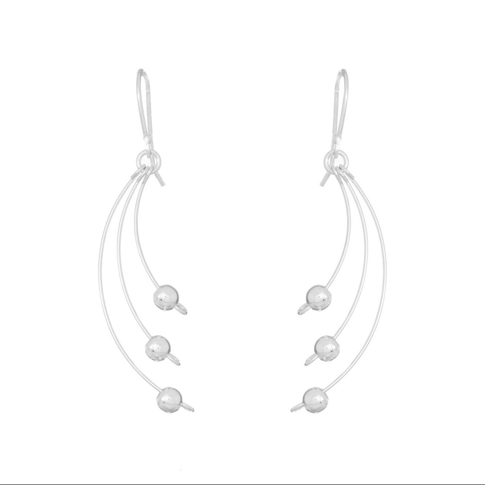 NEW - Silver Ball earrings